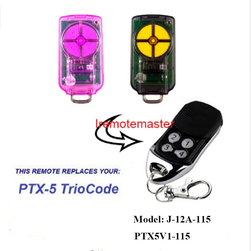 Para PTX5 V1 TrioCode Gate Porta Remota Substituição Código de Rolamento 433,92 MHz