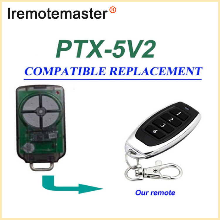 Para PTX5V2 PTX-5 Substituição Remota da Porta da Garagem 433,92 MHz